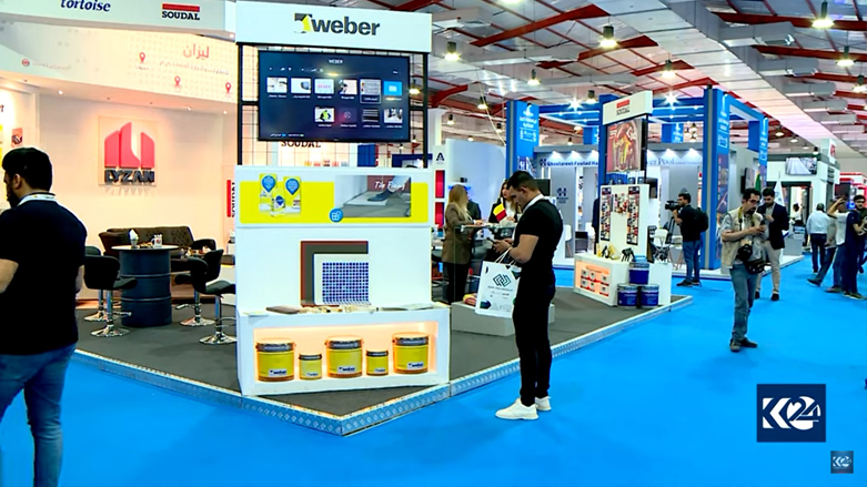 180 foreign companies are participating in Erbil's first international construction fair, Erbil, Kurdistan Region, May 24, 2022. (Photo: Kurdistan 24)